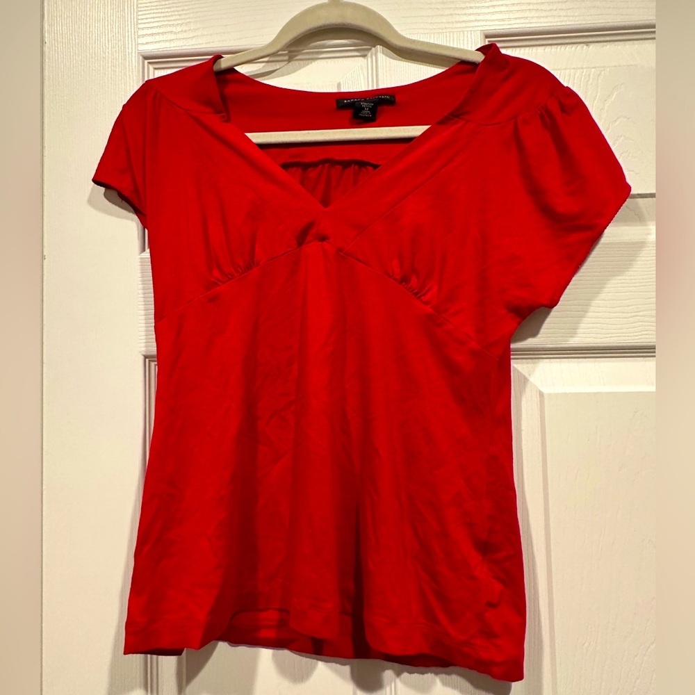 Banana Republic red top- size M